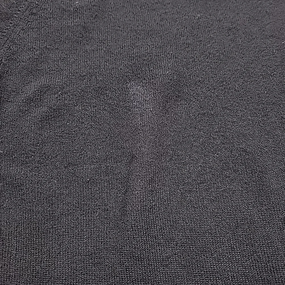 VTG Paramount Sweater Mens Large Black Crewneck Lambswool Made In England